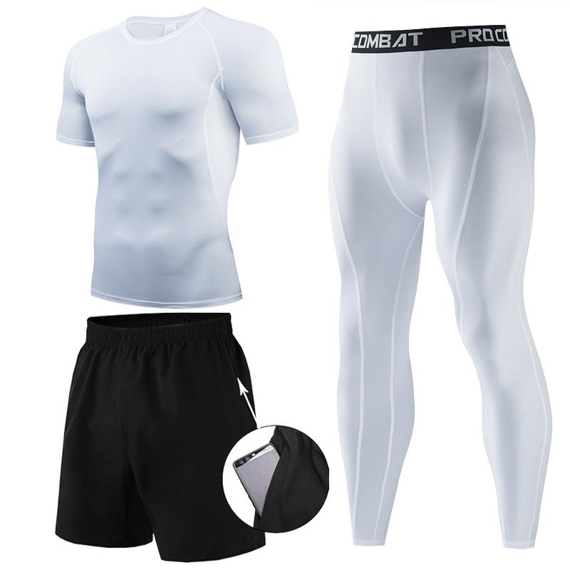 Men's Quick-Dry Summer Running Suit: Sportswear, Basketball Uniform, Shorts, Tights