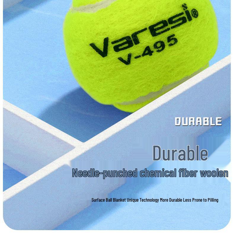 Wiles Durable High-Elasticity Beginner Tennis Ball - Wear-Resistant Training & Competition Ball