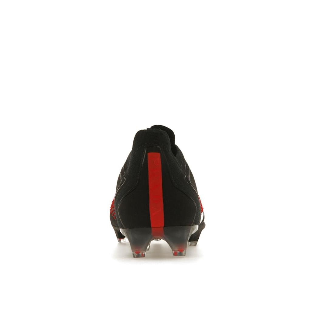 Prada x adidas Predator Accuracy Lux.1 L FG Nero Rosso Solare Scarpe da Ginnastica da Uomo Argento-Metallizzato ID9303