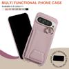 Crossbody Cards Solt Leather Wallet Mirror Ring Holder Case Google Pixel 9 Pro XL 8 8Pro 8A 7 6 7A 6A Long Lanyard Cute Cover