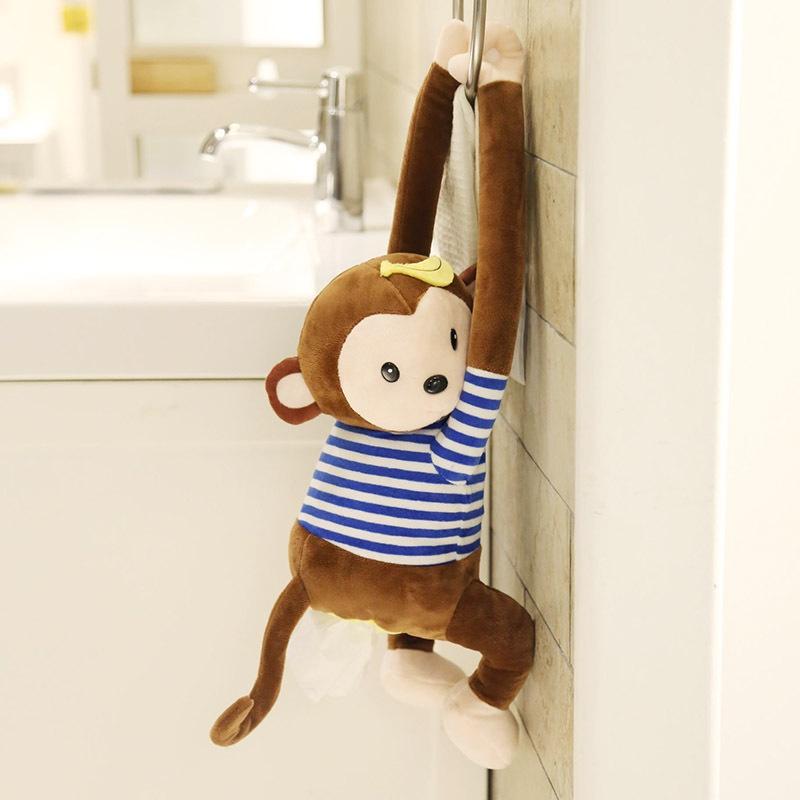 

Tissue Box Monkey Dispenser For Car Decorative And Functional Accessory Car синий