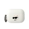 Hülle für AirPods Pro 2 Karl Lagerfeld Choupette Head 3D Weiß