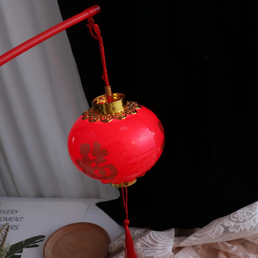 Lucky Spring Festival Lantern Antique Red  Lantern New Year Handheld Lantern  Children's Toy