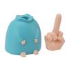 Funny Middle Finger Statue Bright Color Exquisite Engraving Finger Man Sculpture Home Decor for
