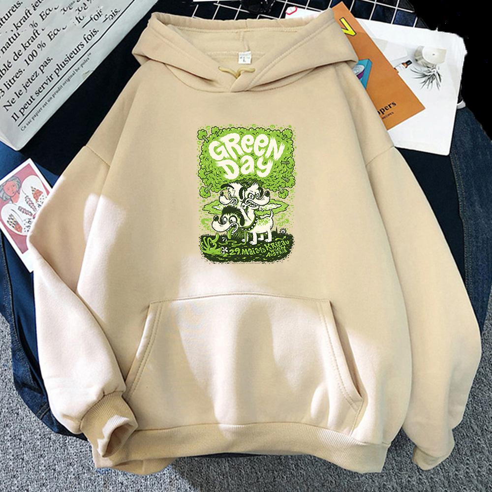 G-green Day Music Rock Band Oversized Hoodie Handsome Long-sleeved Sweatshirt Four Seasons Sense of Design Aesthetic