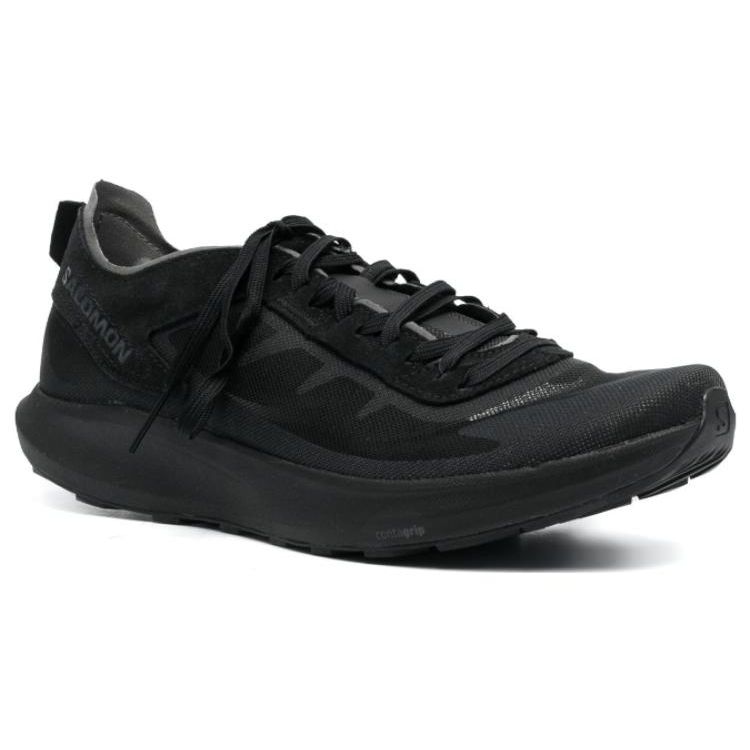 Salomon Pulsar Advanced Comfortable Slip-Resistant Durable Low-Top Casual Running Shoes Men sneaker Black 471318