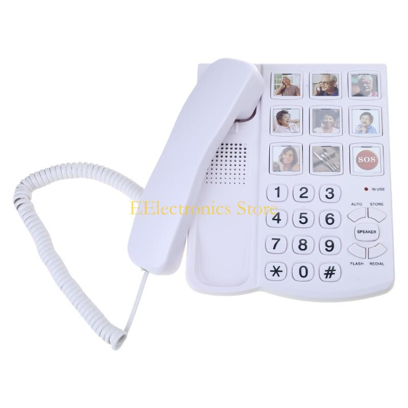 

B03C Senior Friendly Landline Phone With Large Keypad Hands Freely Calling and Wall Mount Option Fixed TELEPHONE China Mainland