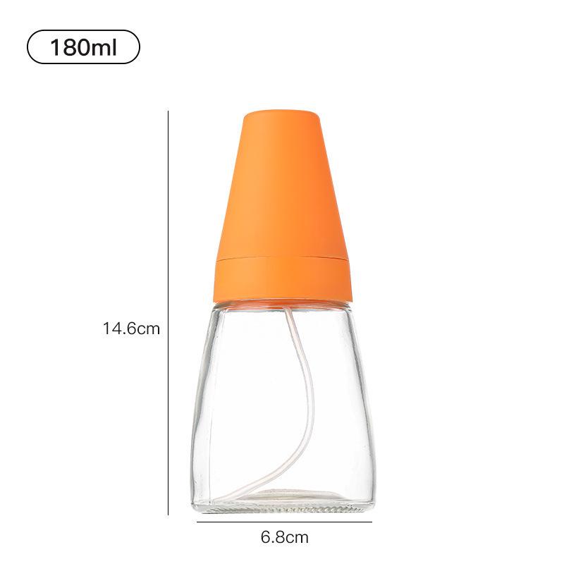 

Customizable Conical Glass Oil Bottle for Olive Oil, Soy Sauce, Vinegar - Small Kitchen Portioning Pot with Logo Option.