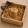 Engraved Wooden Reading Tool Decision Dice, 6-Sided Wood Quotes Prompt, Natural Gamified Accessory Charm, Fun Companion Book Lover Habit Dice