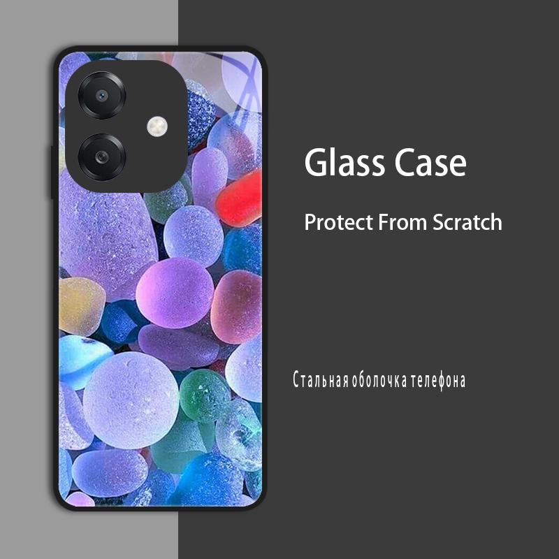 Pro OPPO A60 5G Pouzdro Kryt Tvrzené Sklo Pouzdro Pevné Coque Nárazník Pro Oppo A3 Pro A3X A40 A80 4G 5G Reno 13 Pro Ochranné Pouzdro