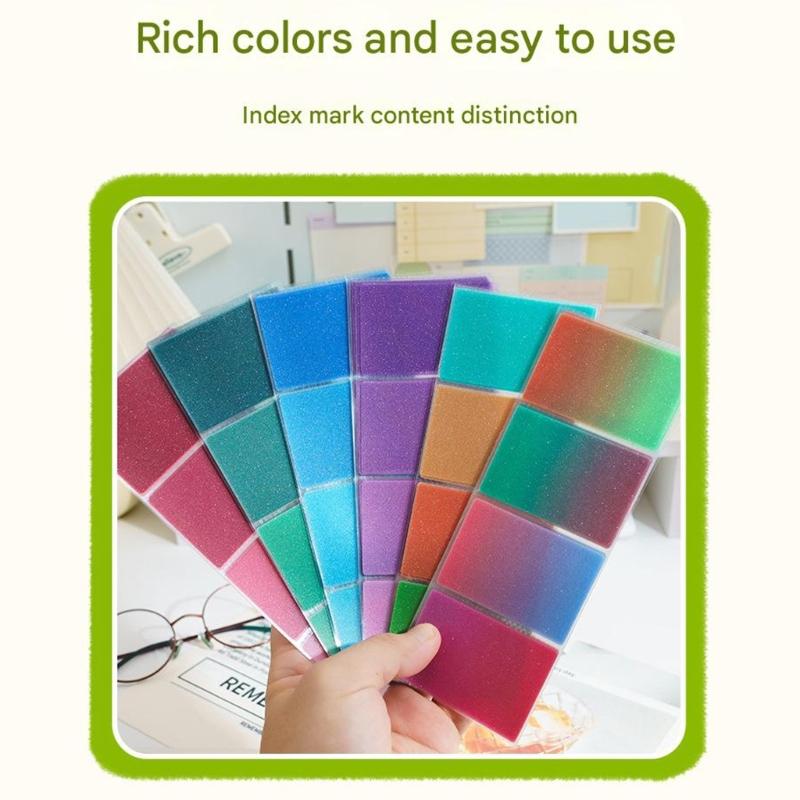 5Pieces Multipurpose Stick Note Translucent Index Tabs Reusing Selves Adhesive Clear Tabs For Office And School Use