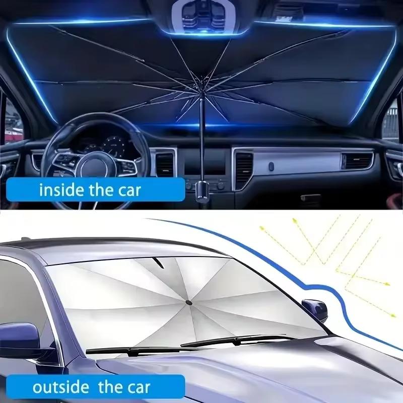 Car Sunshade Umbrella For Heat Insulation Shade Protector Parasol Car Summer Sun Interior Windshield Protection Supplies
