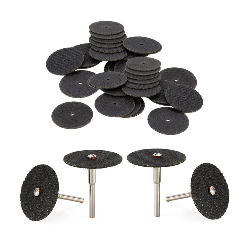 54pcs Abrasive Cutting Disc 32mm With Mandrels Grinding Wheels For Accesories Metal Cutting Rotary Tool Saw Blade