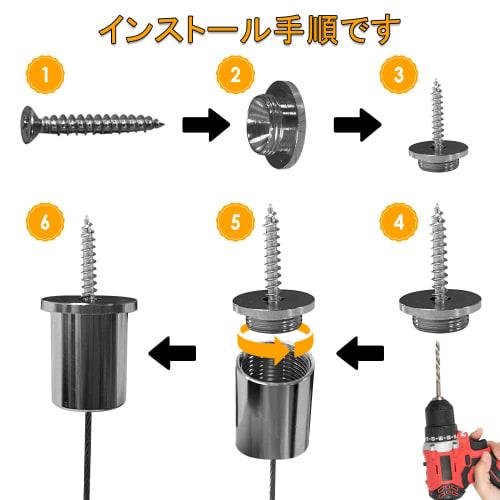 Singertop Fall Prevention Wire, Picture Rail Hanging Wire, Adjustable Stainless Steel Wire with Hooks, Power Mini Wire, Sling with Hooks, Hanging Hard