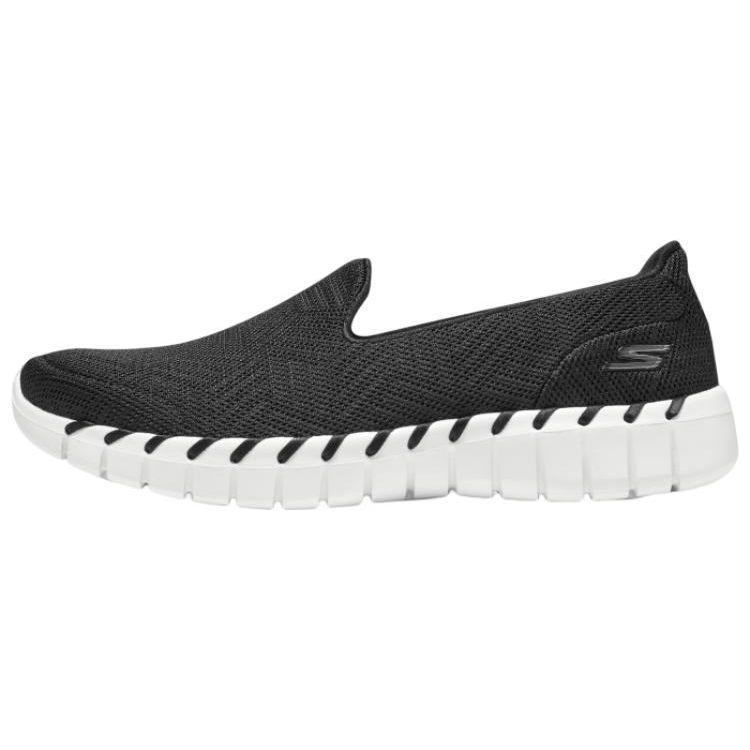 Skechers Go Walk Series Go Walk Mesh Breathable Low-Top Casual Shoes Women sneakers Black 124736-BKW 35.5