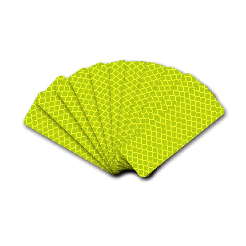 

3*8 см Светоотражающие наклейки на бампер автомобиля Светоотражающая предупреждающая лента Защитные светоотражающие наклейки Декали Предупреждающая лента безопасности 10 шт. жёлтый