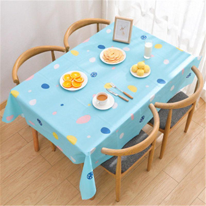Waterproof Peva Tablecloth With Adorable Cartoon Design Perfect For Home Dining Decor
