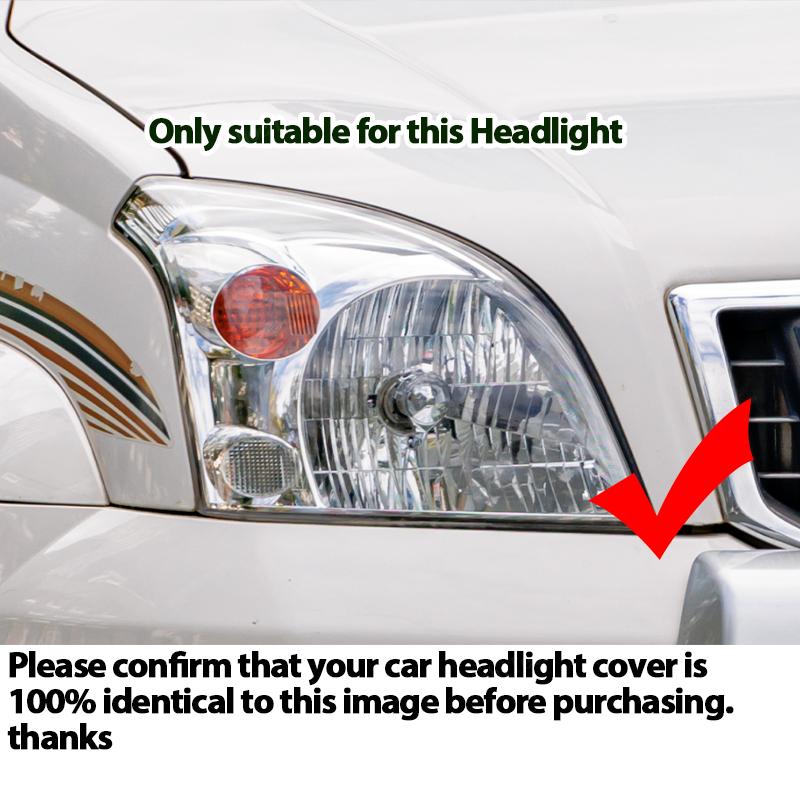 Head Lights Cover For Toyota Land Cruiser Prado J120 2003~2009 Transparent Housing Front Headlights Lens Shell Glass Lampcover
