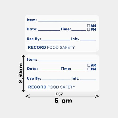 500 Pcs 1x2 Inch Dissolvable Food Labels on a Roll  Self Adhesive Kitchen Date Stickers for Food Containers  No Residue Canning Labels Dissolving in
