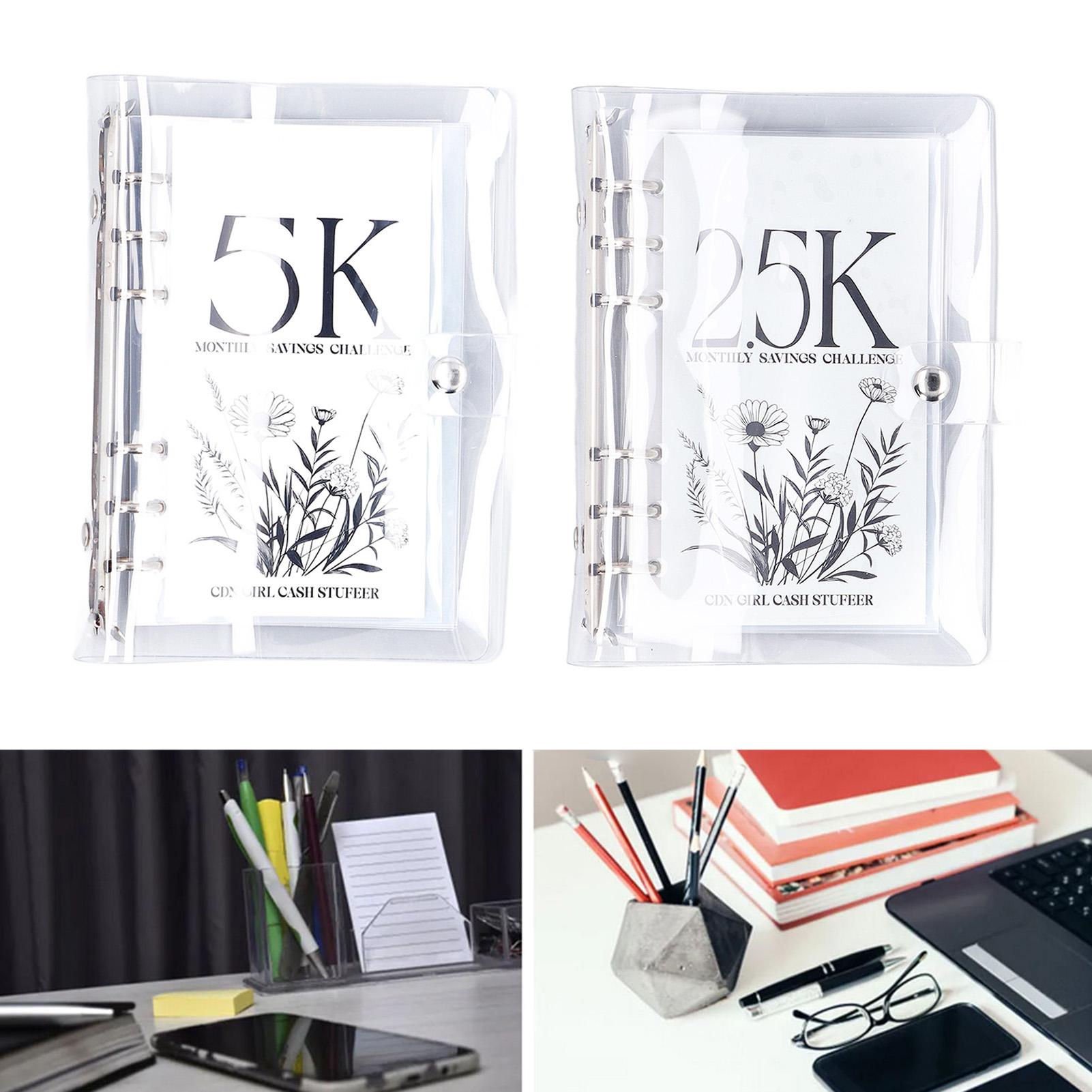 Бюджетная прозрачная мягкая водонепроницаемая портативная книжка из ПВХ с 6 отверстиями — фото 11