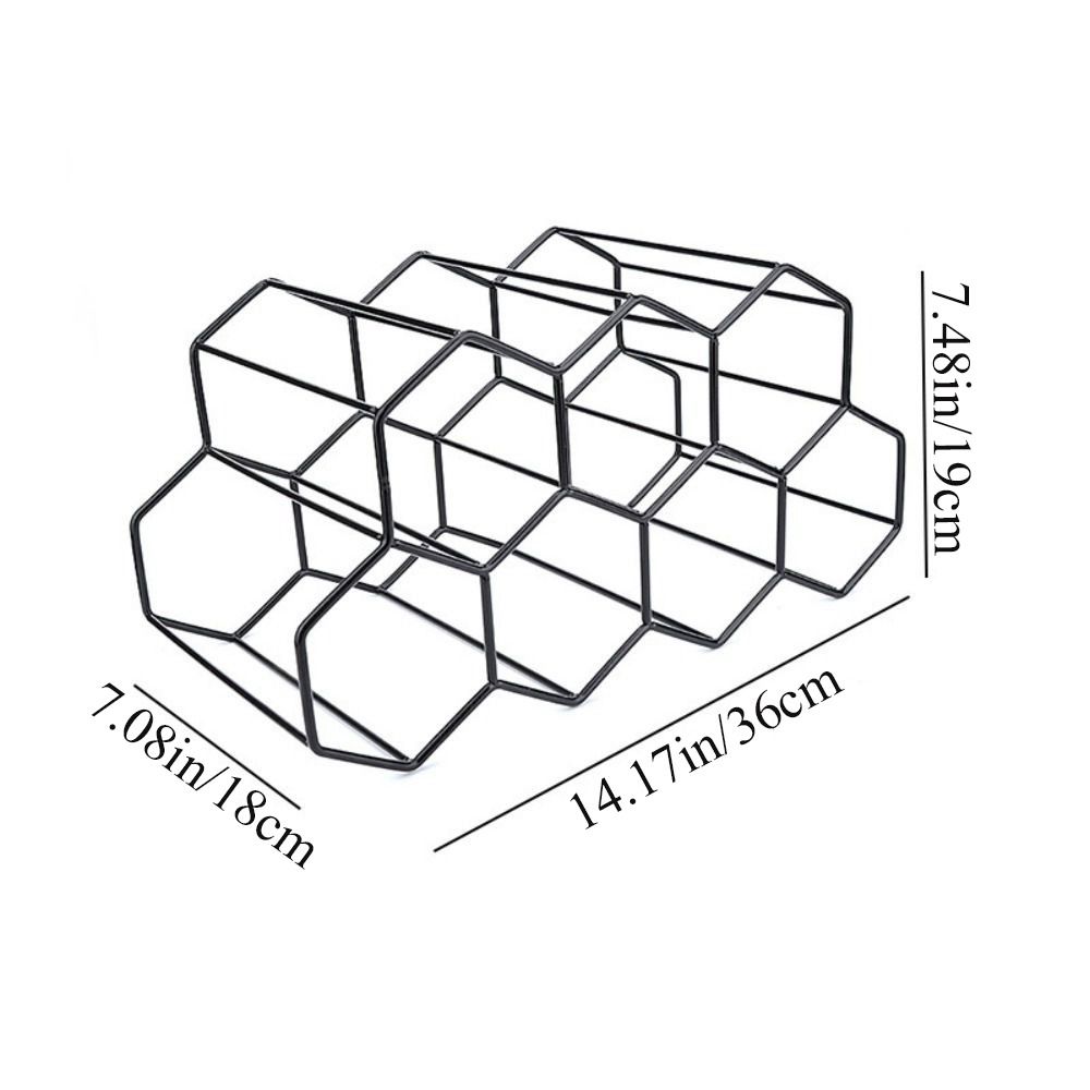Hexagon Honeycomb Space Saver Wine Storage Holder Wine Rack Wine Bottle Storage Wine Display Holder