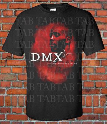 DMX זה חשוך והגיהינום חם עטיפת אלבום גרפי חולצת טי היפ הופ ראפ יוניסקס חולצת טריקו