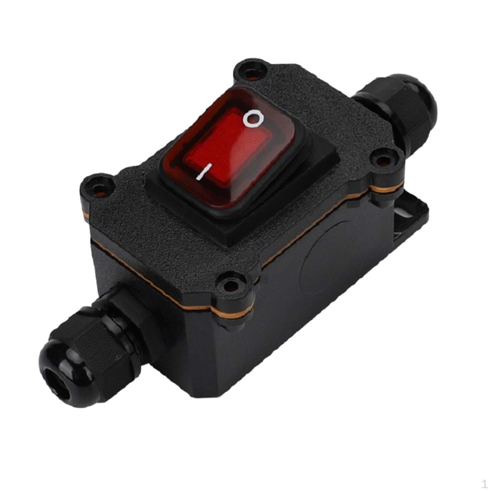 

Inline Cord Switch Multiuse Sturdy with Indicator Light for Floor Lamps Red