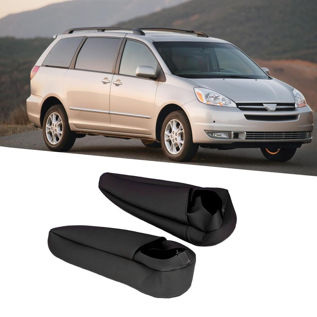 2PcsCelsiusSet Car Front Seat Armrest Cover Leather Waterproof Good Toughness Replacement for Siena 2005‑2010