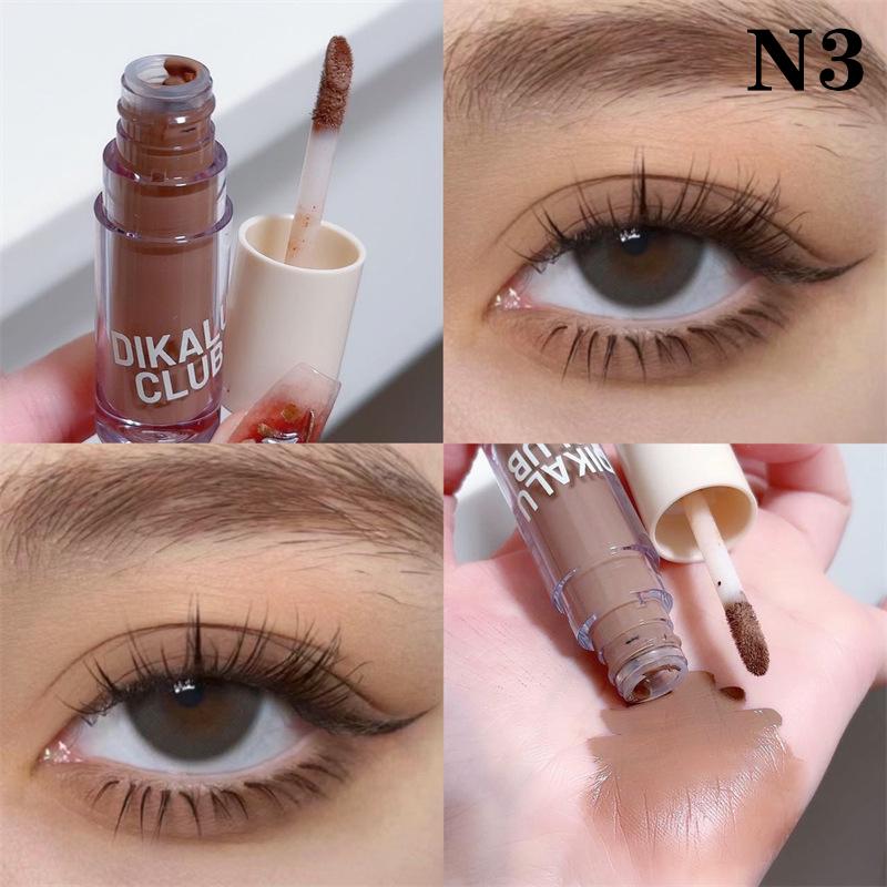 Dikalu Velvet Matte Liquid Eyeshadow Stick Lasting Low Saturation Peach Pink Brown Earthy Color Eye Shadow Makeup Cosmetic