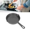14CM Diameter Støpejern Mini Stekepanne Flatbunn Non-stick Stekepanne for Husholdningskjøkken