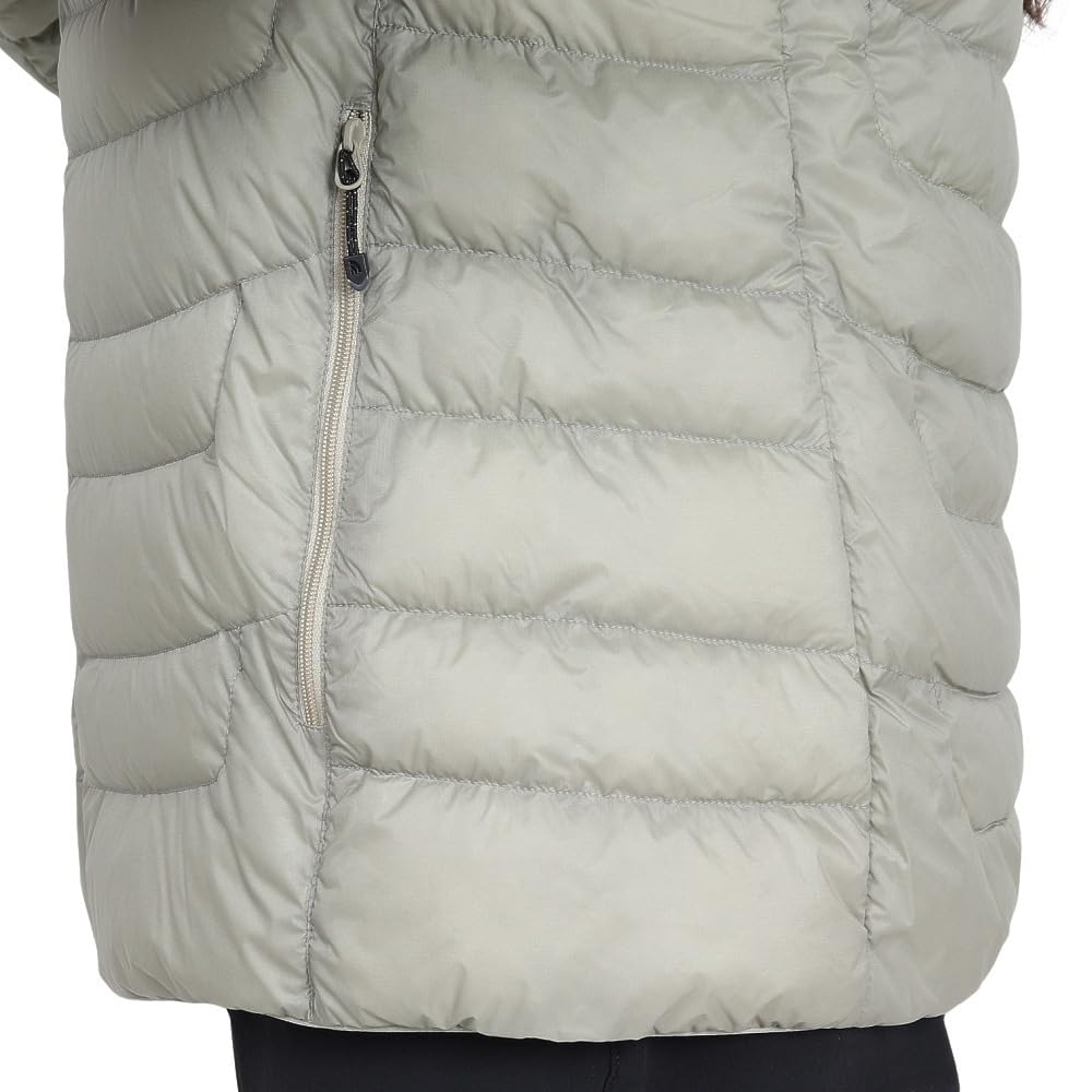 The North Face Thunder Round Neck Down Clay Size M Women's Jacket, Gray,