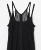 MILLO WOMEN Mesh Back String Jersey Dress [Black]