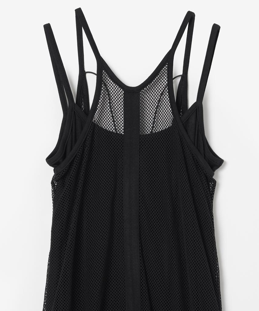 MILLO WOMEN Mesh Back String Jersey Dress [Black]