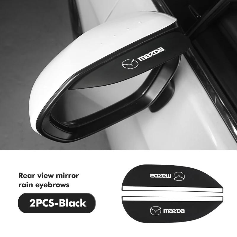 

2025 Hot 2PCS Car Rearview Mirror Rain Eyebrow Side Snow Sun Visor For Mazda Atenza Axela MX30 CX30 CX3 CX9 MX5 RX8 RX7