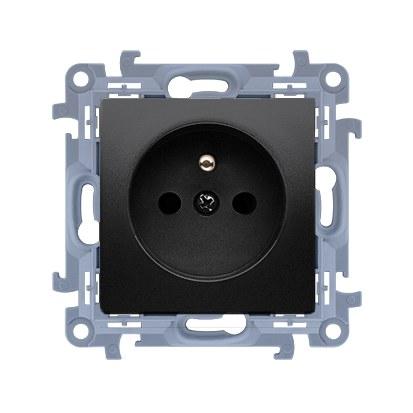 Single grounded socket (module) 16A, 250V~, quick connectors