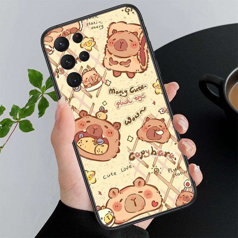 Phone Case For Samsung A17 A55 A16 A56 A35 A15 A53 A54 A33 A34 A25 A05S A52 A52S A07 A26 A06 Cute Fun capybara