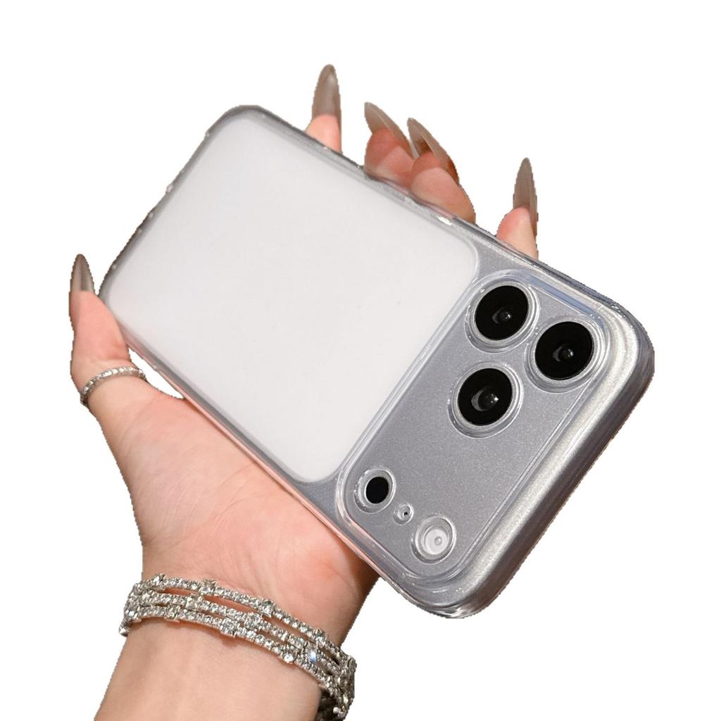 Applicable to iphone16 original matte mobile phone case, Apple 17PROMAX new semi-transparent 15 soft protective case
