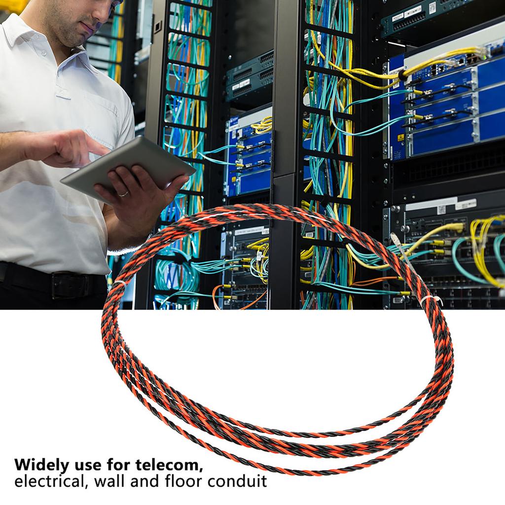 Elektrischer Einziehfaden Elektriker Einziehgerät mit 2 Kabelbefestigungen 30M