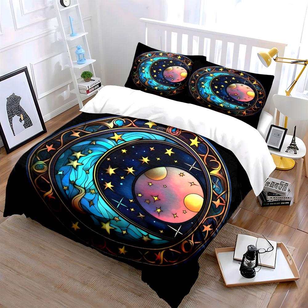 Cosmic Dreams Decorative Trio Set Exquisite Three-Piece Bedding Set Gift For Kids And Adults