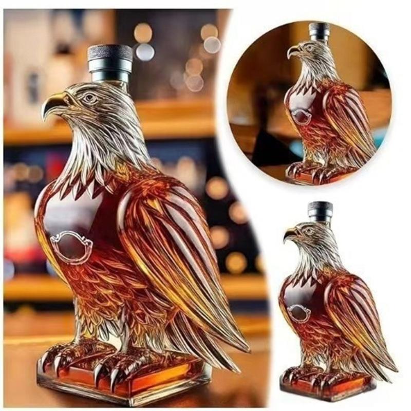 300ml Capacity Decanter Whiskeys Container Distinctive Glede Shaped Glass Liquor Bottle Themed Party Accessory