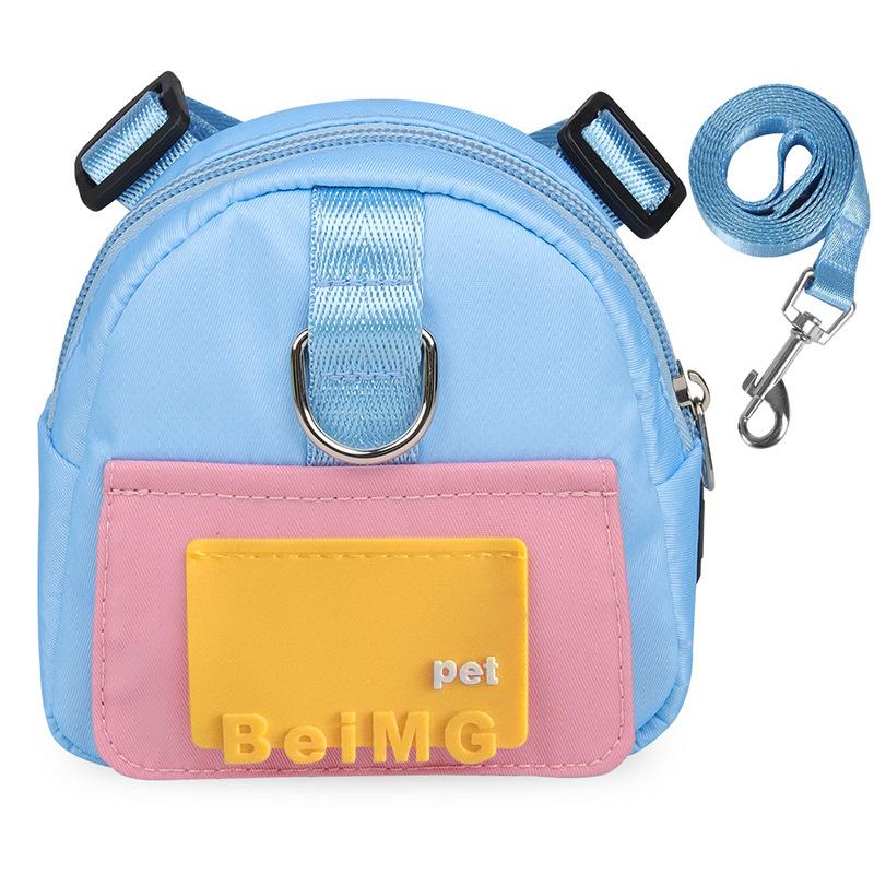 Trela para Cão, Mochila Pet de Desenho Animado Fashion, Viagem ao Ar Livre, Trela para Passeio de Cão e Gato, Trela Anti-fuga