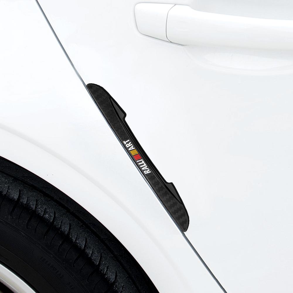 4Pcs Car Styling Door Side Edge Anti-collision Bumper Strip Sticker For Mitsubishi Ralliart Lancer EX Outlander ASX Competition