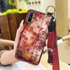 Elderly Lady Phone Holder Phone Case For OPPO Realme C3/C3i/Narz N10A Silicone Wristband Waterproof Shockproof Lanyard