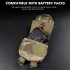 Tactical Helmet Battery Pouch MK2 Battery Pack M-LOK Helmet Counterweight Pack Militar Airsoft Hunting FAST Helmet Accessories