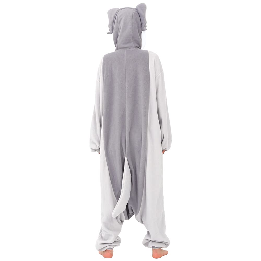 SAZAC Silver Wolf Fleece Kigurumi