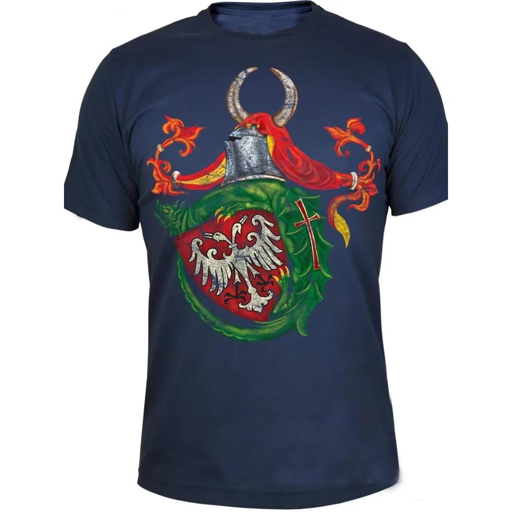 Cool Design Stefan Lazarević Emblem Coat of Arms Printed T-Shirt. Summer Cotton Short Sleeve O-Neck Mens T Shirt New S-3XL