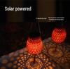 Waterproof Solar USB-Charging Red Bamboo Lantern for Outdoor Wedding Décor