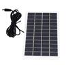 Solar Panel Polysilicon High Light Transmission Portable Solar Cell with DC Interface for 3.7V Battery 5W 12V