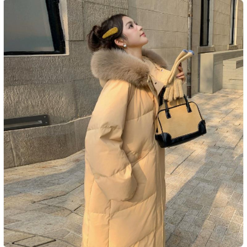 Winter New Arrival High-End Padded Coat for Women, Long Knee-Length Korean Style Thickened Padded Outerwear