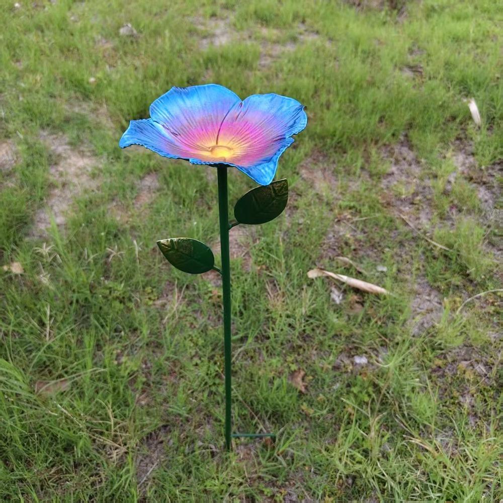 

Rust-Resistant Bee Watering Station Metal Bird Bath Stand New Bee Feeder Garden Decoration светло-синий